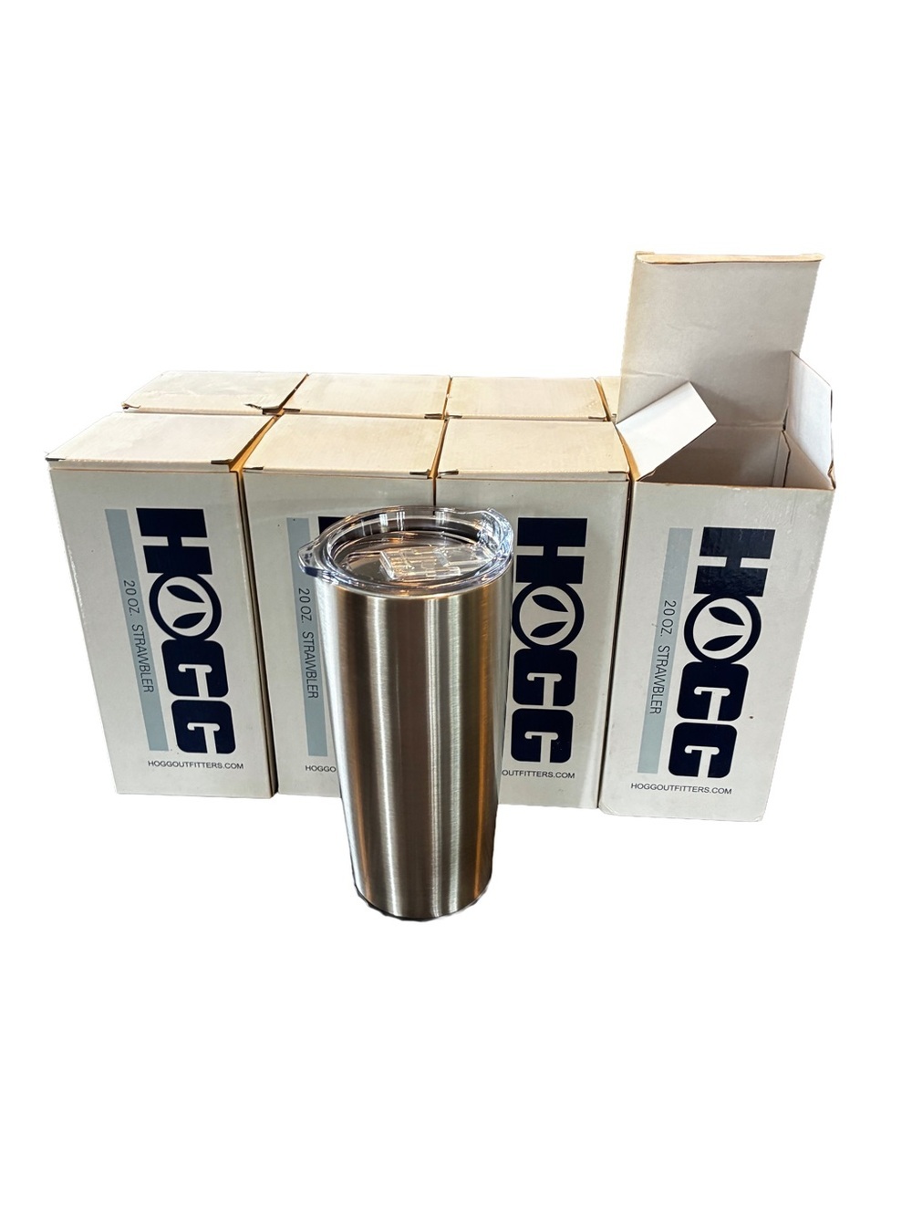 HOGG 20oz Straight Skinny Strawbler Tumblers Lot of 8 Sublimation Blanks NIB